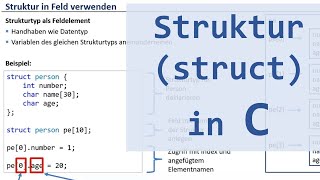 Struktur struct in C [upl. by Aititel652]