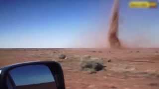 SAND TORNADO SELFIE  MUST SEE Dangerous [upl. by Atila]