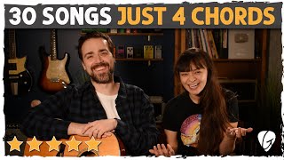 Top 30 Easy Guitar Songs  ONLY 4 Chords G Em C D [upl. by Laro]