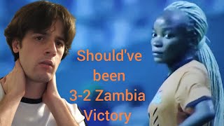 Zambia 12 Morocco Leg 1 Shouldve been 32 or 42 Zambia winning [upl. by Salvucci755]