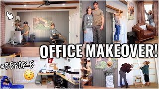 COMPLETE OFFICE MAKEOVER IN ONE WEEK😯 BEFORE amp AFTER EXTREME ROOM MAKEOVER [upl. by Yvad885]