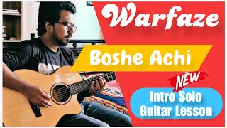 Warfaze  Boshe Achi Eka Solo Lesson  Pritthy G  warfaze [upl. by Rexford]