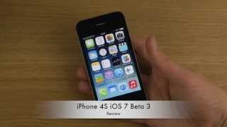 iPhone 4S iOS 7 Beta 3  Review [upl. by Paulita]