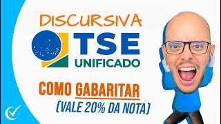 DISCURSIVA TSE UNIFICADO 2024  Analista Judiciário COMO GARANTIR A NOTA MÁXIMA [upl. by Steddman]