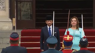 🇧🇳🇵🇪 Brunei Darussalam and Peru National Anthem Played by Peruvian Military Bands 12Nov2024 [upl. by Mauro729]