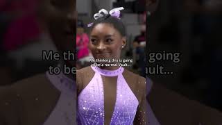 We didnt even know this was possible😳 gymnastics vault simonebiles [upl. by Wain159]