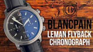 Blancpain Leman Flyback Chronograph Big Date 2885F11B30B53B [upl. by Rapp856]