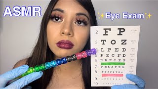 asmr relaxing eye exam roleplay [upl. by Atrebor]