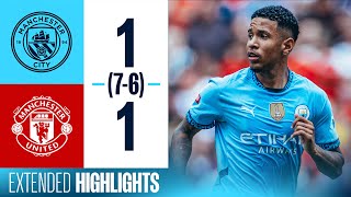 HIGHLIGHTS  City beat United 76 on penalties  Community Shield 2024 [upl. by Normie248]