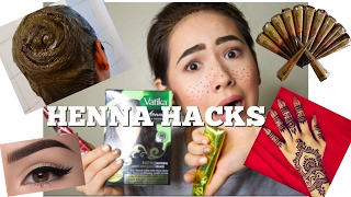 4 AMAZING HENNA HACKS THAT YOUquotVE NEVER SEEN BEFORE [upl. by Ecad]