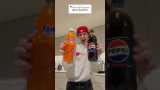 I DID THE PEPSI amp FANTA TREND😅😱 dance viral funny shorts [upl. by Hershel513]