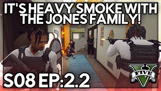 Episode 22 Its Heavy Smoke With The Jones Family  GTA RP  Grizzley World Whitelist [upl. by Eelydnarb433]