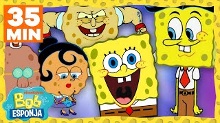 Bob Esponja  Maratona da Família de Bob Esponja em 35 minutos  Bob Esponja em Português [upl. by Burley]