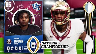 Took my FSU Theme Team to the NATTY CFB ultimate team 25 [upl. by Aissela]