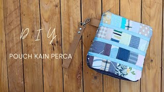 Pouch Kain Perca Medium Size SANGAT MUDAH [upl. by Aniuqaoj]