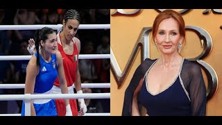 Algerian Man BEATS a Woman During Olympics Boxing JK Rowling Condemns It But Feminist Support It [upl. by Onabru576]