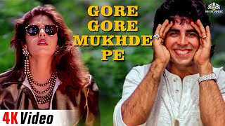 Gore Gore Mukhde Pe Kala Kala Chasma  Lyrical Video 90s Hit Song  Udit Narayan Alka [upl. by Betz122]