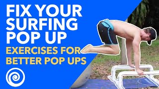 How to Pop Up Surfing  Exercises for Better Pop Ups [upl. by Thill]