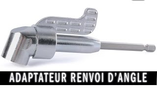 Adaptateur porte embout magnétique hexagonal à renvoi dangle 14quot pour visseuse et perceuse [upl. by Nooj]