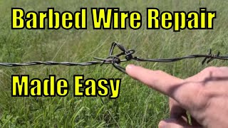 Securing Boundaries Barbed Wire Fence Repair Done Right  StepbyStep Tutorial [upl. by Bal]