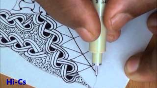 ABC of Zentangle H Video [upl. by Edana]