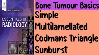 Types of Periosteal reactions  Bone tumour basics [upl. by Engeddi332]