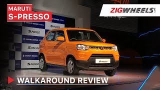 Maruti Suzuki SPresso Launched In India  Walkaround Review  Price Features Interior amp More [upl. by Indihar]