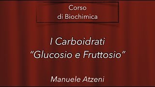 I carboidrati più abbondanti Glucosio e Fruttosio L2 [upl. by Htrag]