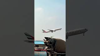 Emirates B777 Take off from runway 11L emirates dubai aviation trending shorts [upl. by Millard]