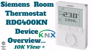 Siemens RDG400KN Thermostat Operating Instructions hvac  controlsandsystems [upl. by Vaenfila]