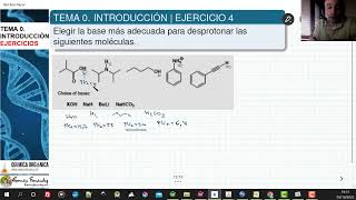 TEMA 0 INTRODUCCIÓN A LA QUÍMICA ORGÁNICA  PROBLEMA 4 ACIDEZ Y BASICIDAD [upl. by Carly890]