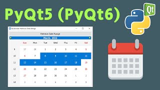 How To Use Calendar Widget To Select A Date Range  PyQt5 Tutorial [upl. by Bbor155]