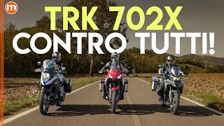 Crossover Entry Level 2023  Benelli TRK 702X vs Moto Morini XCape 650 e Suzuki VStrom 650 XT [upl. by Adnerb818]