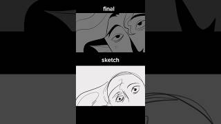 Sketch vs final epicthemusical animatic [upl. by Fairleigh]