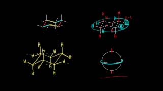 Cyclohexane Ring Flip Demonstration [upl. by Ferren]