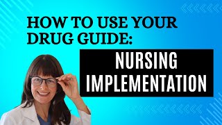 How to use your Drug Handbook Nursing Implementation pharmacology [upl. by Lucia92]