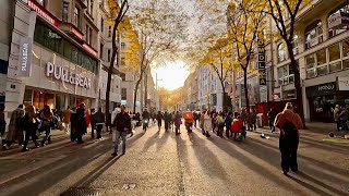 Vienna City Walk  towards the sun 4K 🌇☀️🍁🍂 [upl. by Hgielra216]