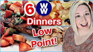 6 EASY WEIGHT WATCHERS DINNER RECIPES LOW POINT [upl. by Ayvid]