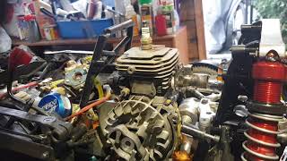 Zenoah G320RC 318cc Engine rebuild with ESP Race Ported G320RC 4Bolt Top End Kit 38mm 318cc [upl. by Aikenat]