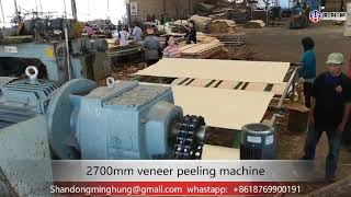 Manufacturing Process of Veneer and Plywoodveneer peeling machinelog debarkerveneer stacker [upl. by Kavita]