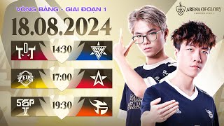 TDT VS SH  ZEUS VS 1S  SGP VS FPT  VÒNG BẢNG ĐTDV MÙA ĐÔNG 2024  NGÀY 1808 [upl. by Mcclelland]