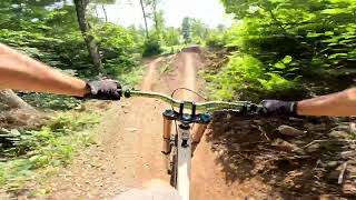 bromont mountian biking trail 7 and 20 to bike park [upl. by Ignaz]