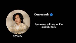 BAHALA NA  Kenaniah Lyrics [upl. by Yrtsed]