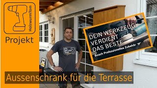 WERBUNG Dein Werkzeug verdient das Beste  Einen Wandschrank für die Terrasse selber bauen [upl. by Eicnan938]