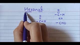 Draw the structure for hexanal [upl. by Saticilef]