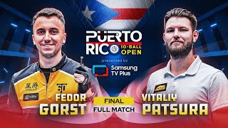 FINAL  GORST vs PATSURA  Puerto Rico Men’s Open by Samsung TV Plus [upl. by Enimajneb]