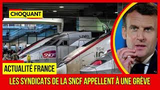 URGENT Les syndicats de la SNCF appellent à une grève Plus dactualités france Sur TF1 [upl. by Brew]