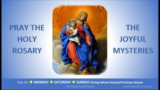 Pray the Holy Rosary The Joyful Mysteries Monday Saturday SundayAdventChristmas [upl. by Dorthy596]