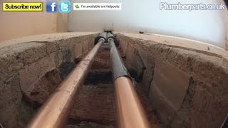 HOW TO CHASE PIPES INTO A WALL  Plumbing Tips [upl. by Lonni]