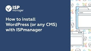 How to install WordPress or any CMS with ISPmanager [upl. by Allesig]